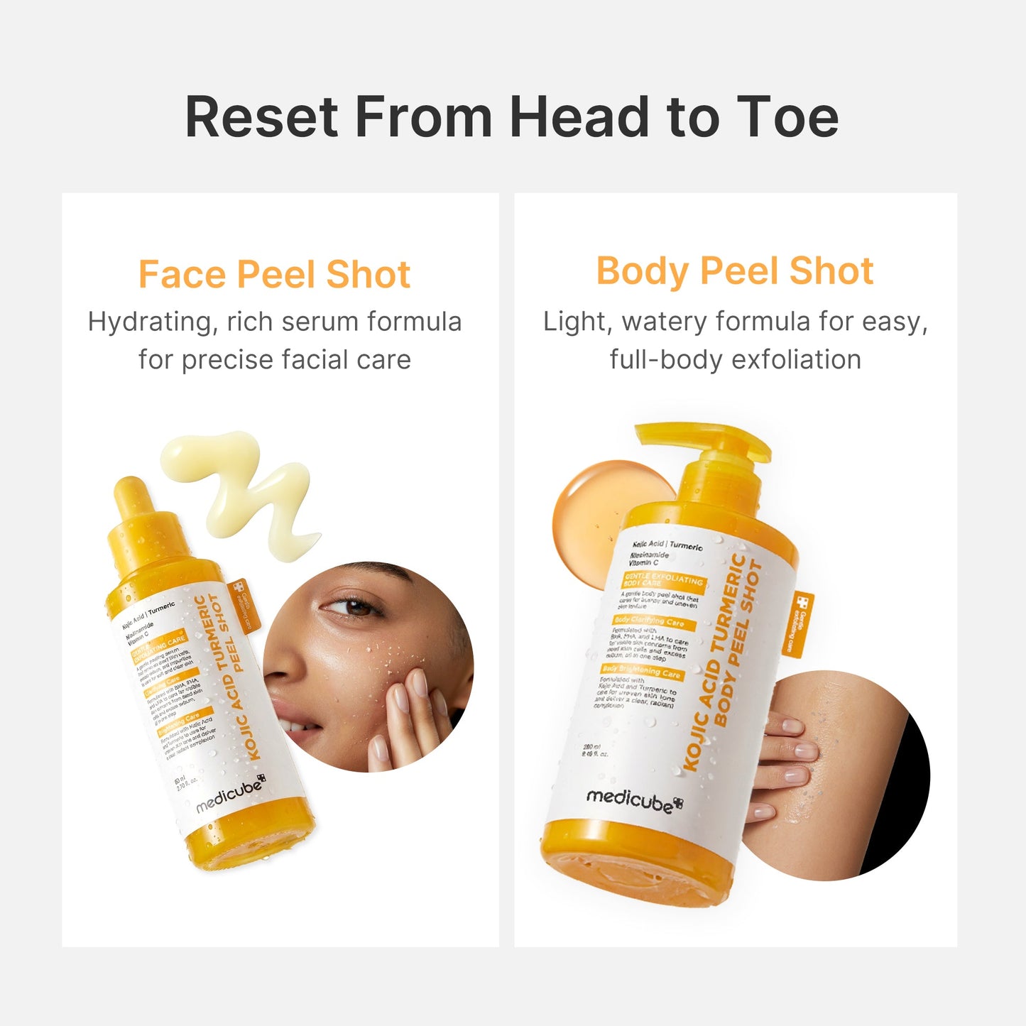 Kojic Acid and Turmeric Brightening Body Peel Treatment