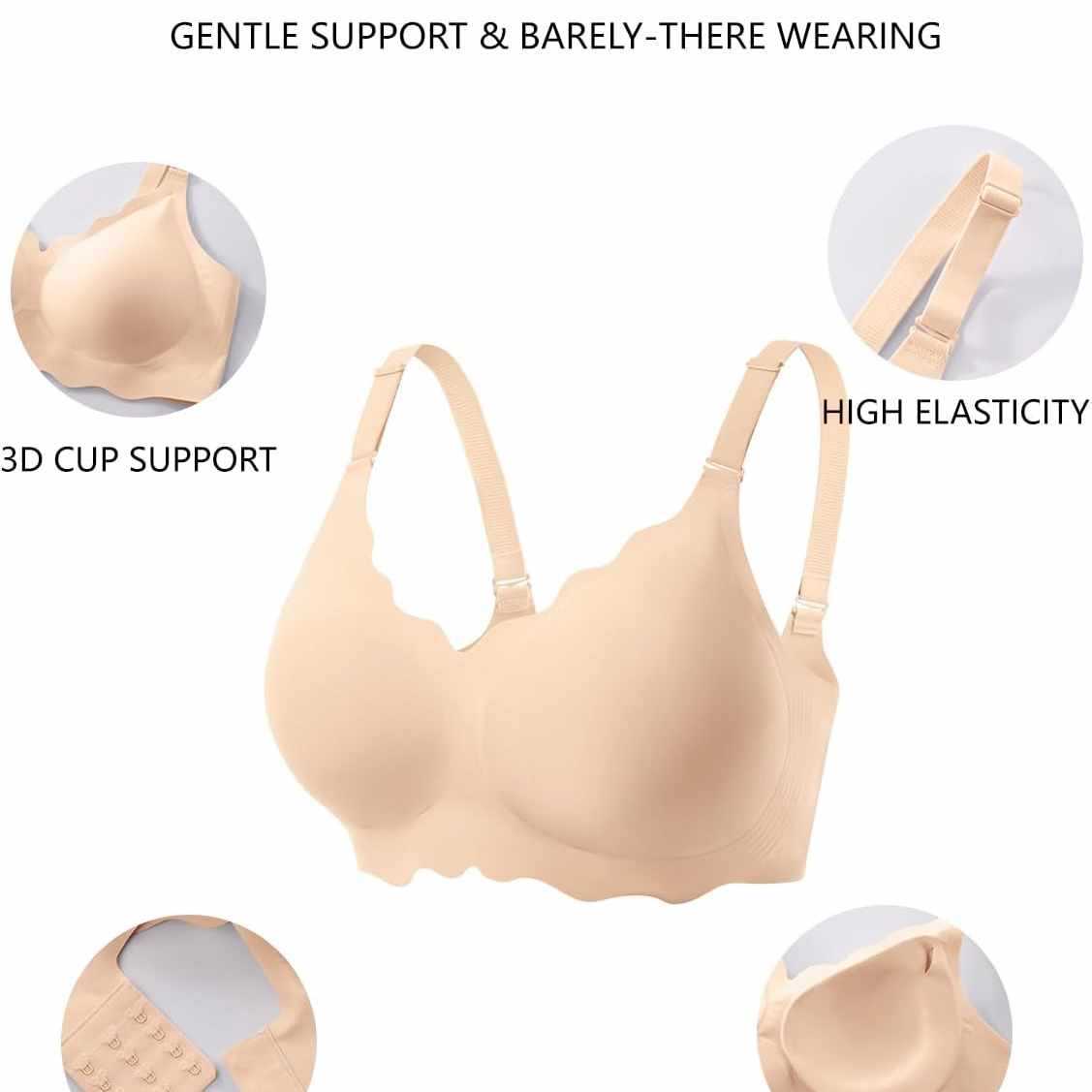 Wireless Scalloped Push Up Underwear