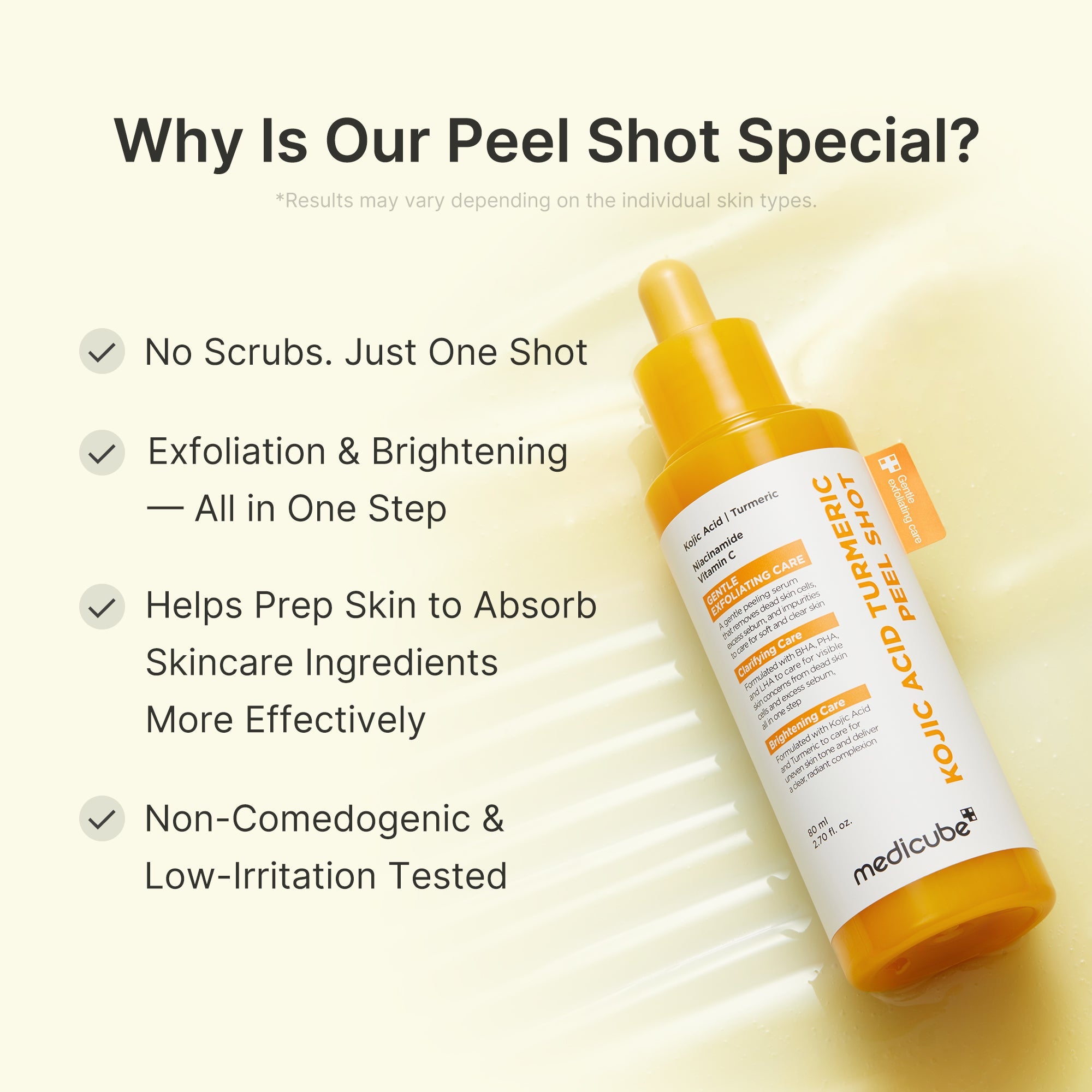 Kojic Acid and Turmeric Brightening Peel Shot