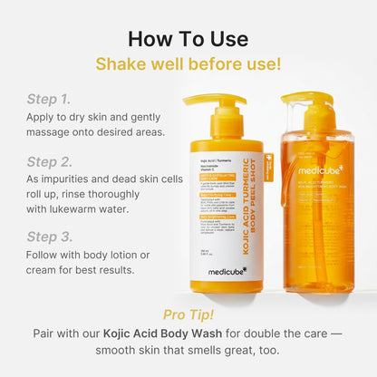 Kojic Acid and Turmeric Brightening Body Peel Treatment