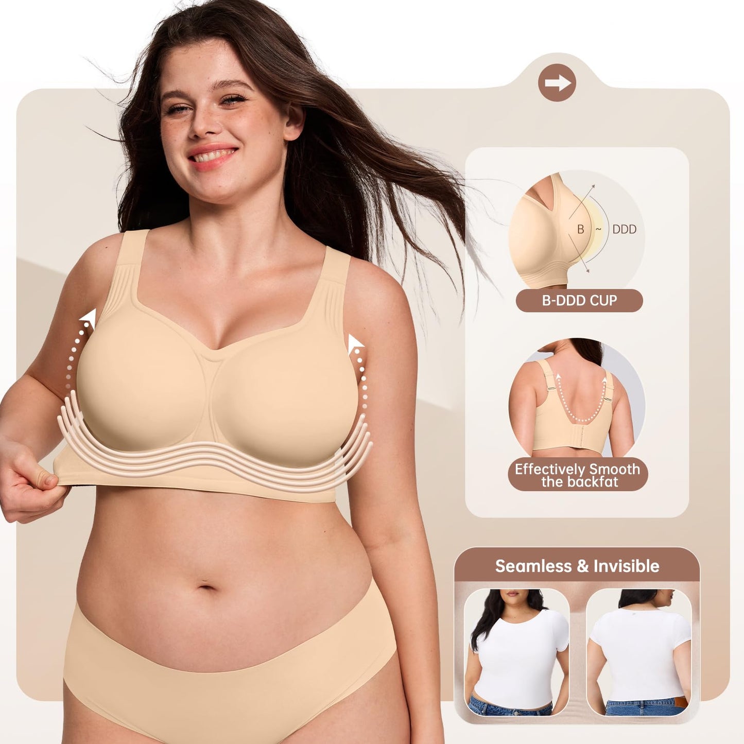 Soft Support Seamless Wireless Bra