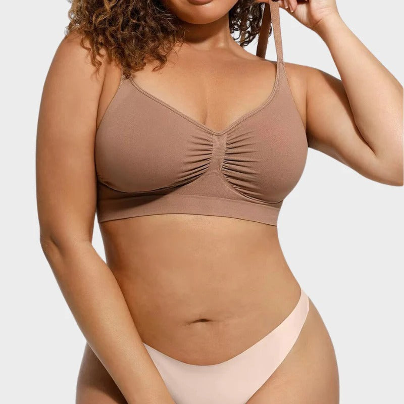 Wireless Push-Up Sports Bra