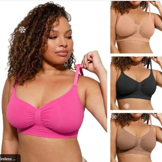 Wireless Push-Up Sports Bra