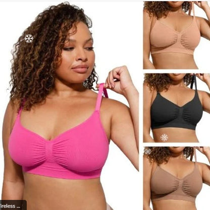 Wireless Push-Up Sports Bra