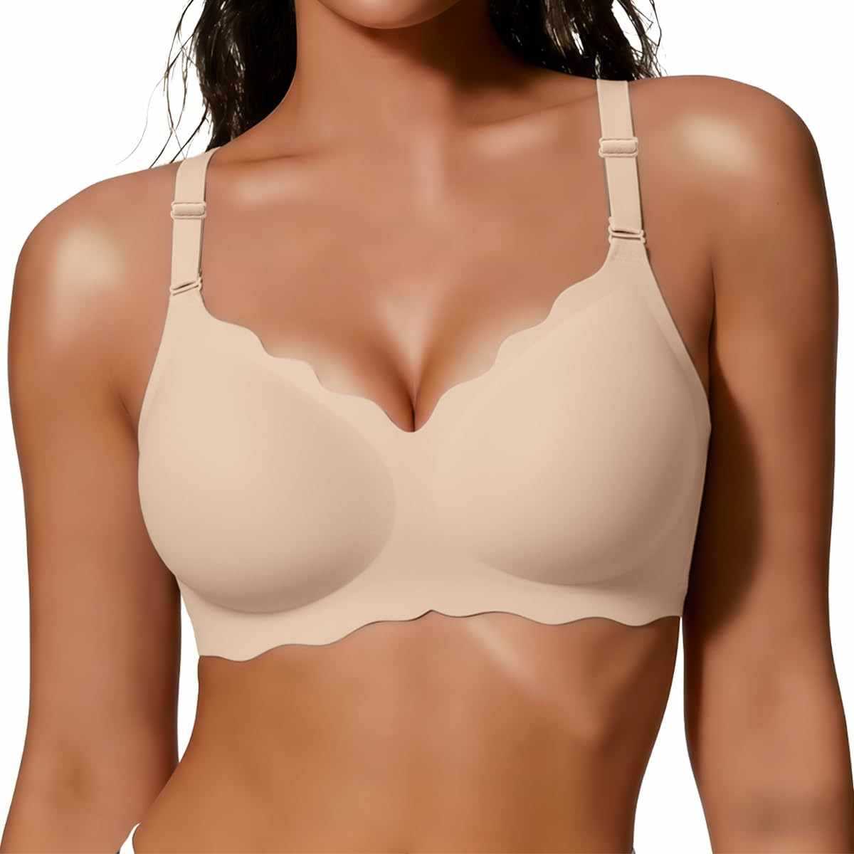 Wireless Scalloped Push Up Underwear