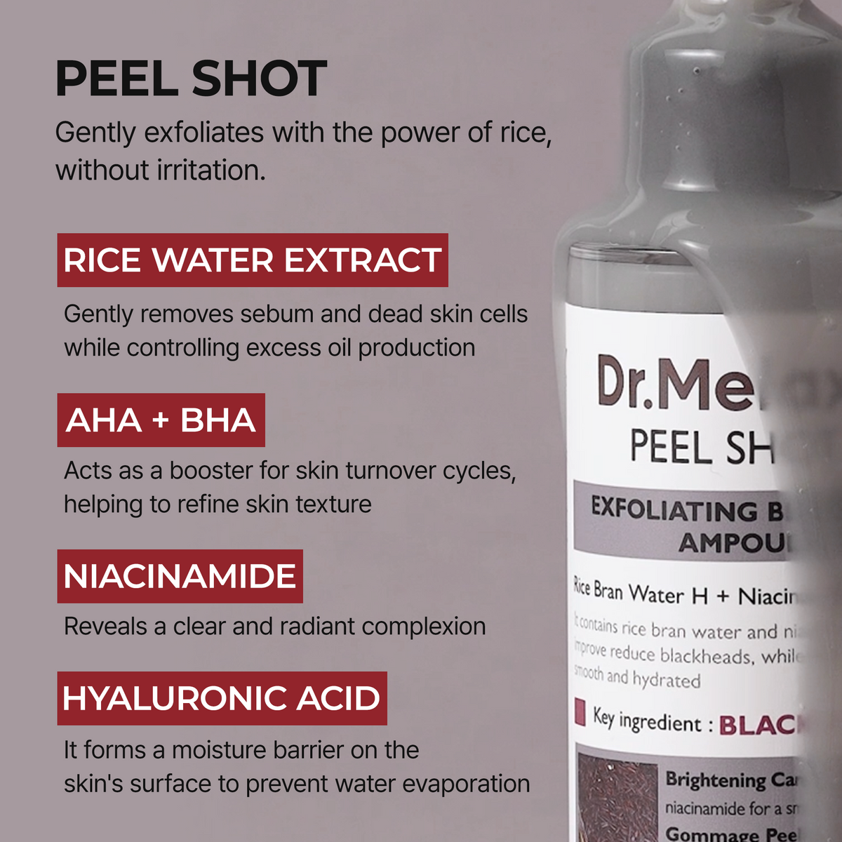 Haruharu Wonder Black Rice Hyaluronic Botanical Peel Shot Glow Ampoule