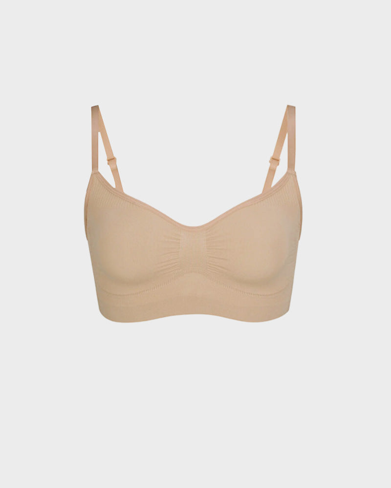 Wireless Push-Up Sports Bra